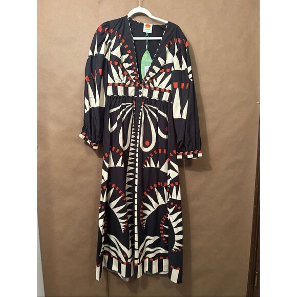 NWT Farm Rio Coconut Grove Puff Sleeve Maxi *note - Picture 15 of 16